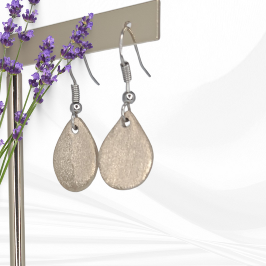Boucles d'oreilles Félicia bronze blanc