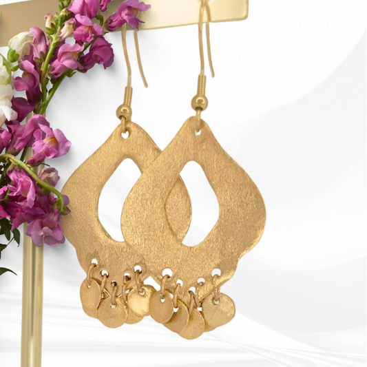 Boucles d'oreilles Elara bronze doré