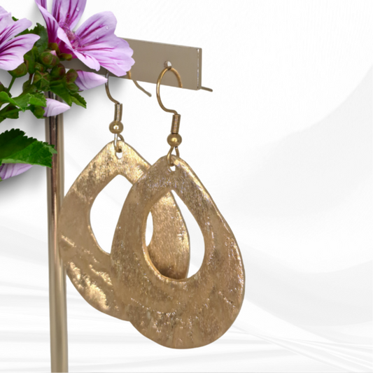 Boucles d'oreilles Elma bronze doré