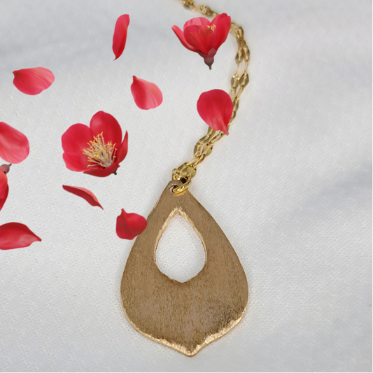 Collier Silena bronze doré