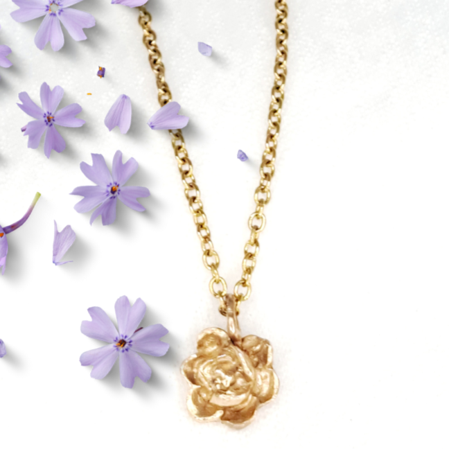Collier Aria bronze doré