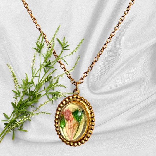Collier Victoria fleurs séchées